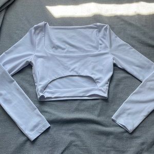 Shein white crop top XS